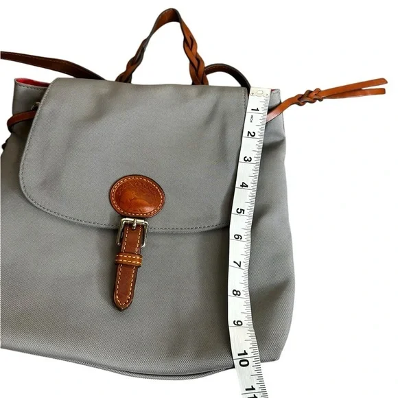 Dooney & Bourke Gray nylon flap backpack - Picture 8 of 9